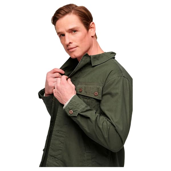 Superdry Överskjorta Military Grönt L Man