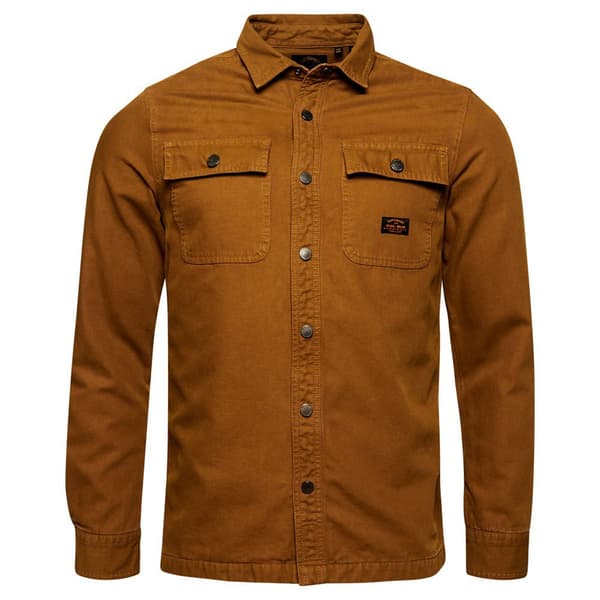 Superdry Päällyspaita Canvas Workwear Ruskea 2XL Mies