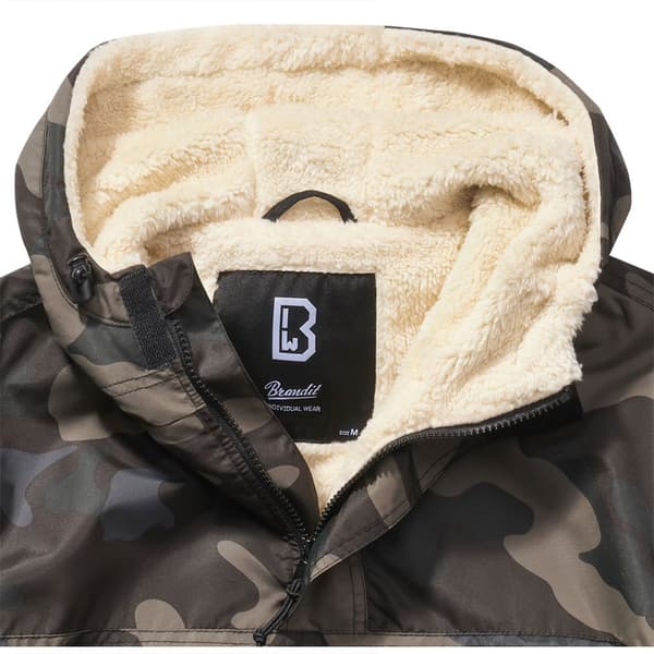 Brandit Vindjacka Sherpa Grönt XL Man