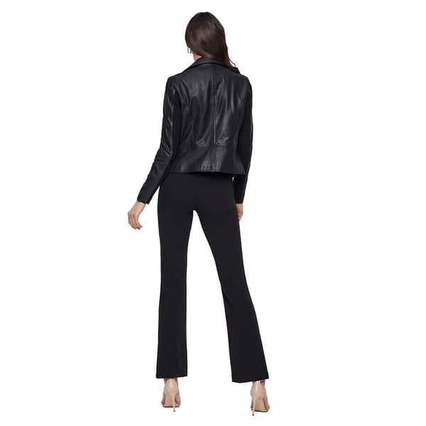 Yas Jakke Sophie Leather Sort L Kvinde