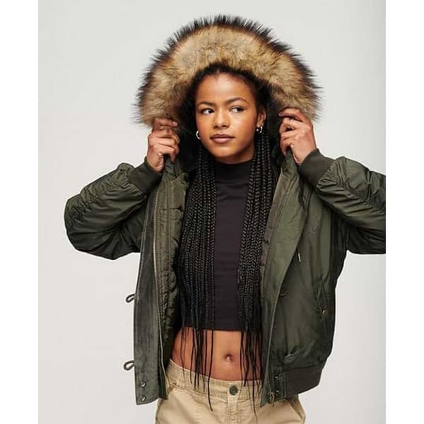 Superdry Bomberjacka Military Grönt M Kvinna