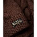 Miniatyrbild 3 av 4: Superdry Tröja Chain Cable Knit Polo Brun XL Kvinna