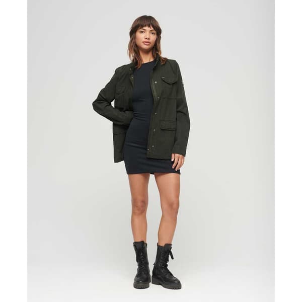 Superdry Farkkutakki St Tropez M65 Vihreä M Nainen