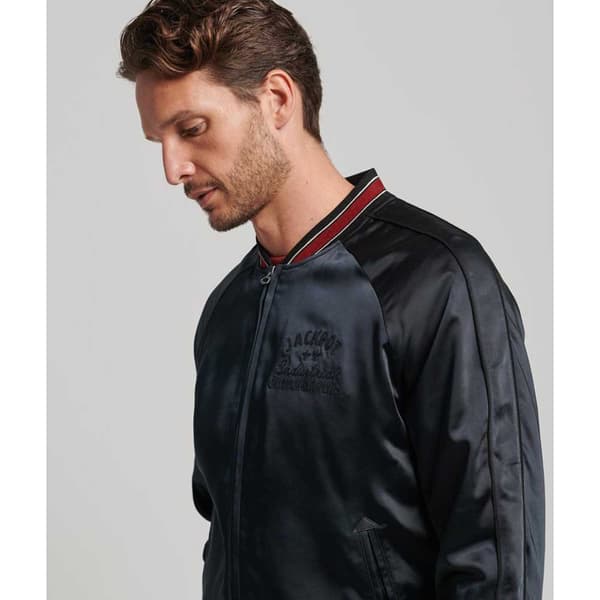 Superdry Jacka Vintage Suikajan Svart 2XL Man