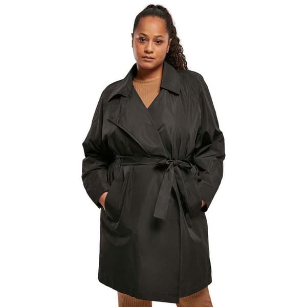Urban Classics Takki Crinkle Nylon Minimal Musta XS Nainen