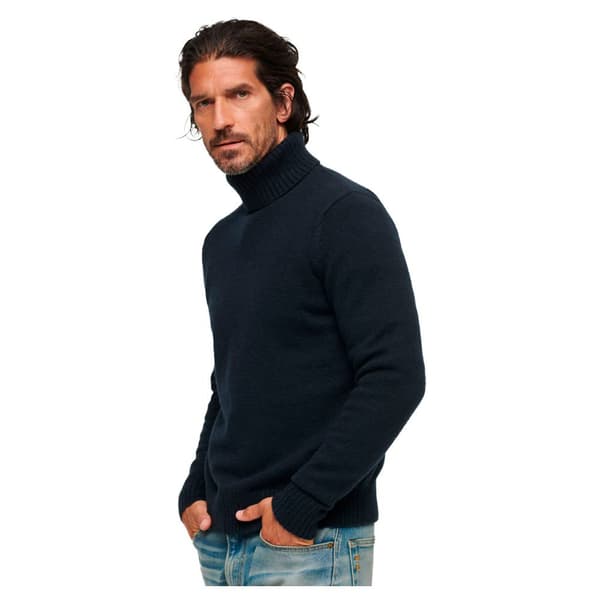 Superdry Tröja Med Rullehals Brushed Blå 2XL Man