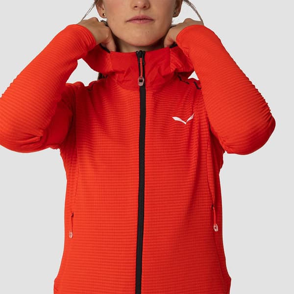 Salewa Fleece Med Fuld Lynlås Pedroc Pl Hd L Kvinde