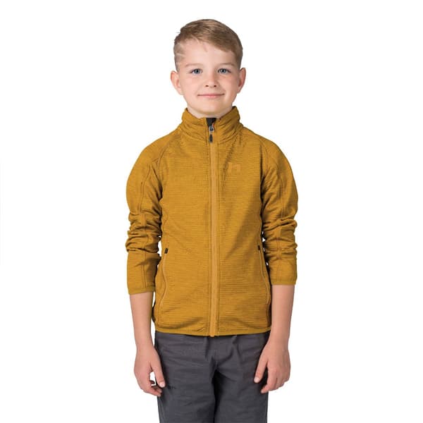 Hannah Full Dragkedja Fleece Gery  134-140 cm