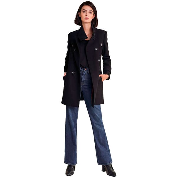 Salsa Jeans Lang Duffel Med Halefrakke De Sort XS Kvinde