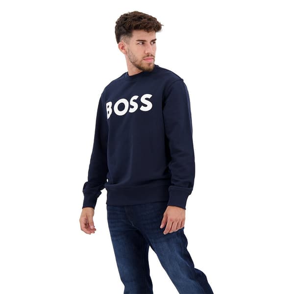 Boss Sweater Webasiccrew 10244192 01 Blå S Mand