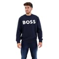 Miniatyrbillede 1 af 5: Boss Sweater Webasiccrew 10244192 01 Blå S Mand