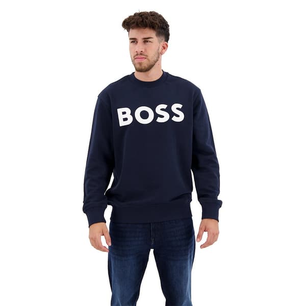 Boss Sweater Webasiccrew 10244192 01 Blå S Mand