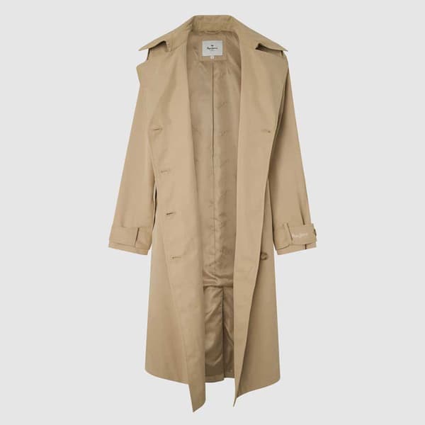 Pepe Jeans Trenchcoat Star Beige L Kvinna