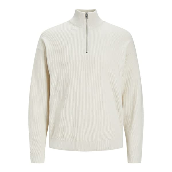 Jack & Jones Sweater Med Halv Lynlås Spring Perfect Beige L Mand