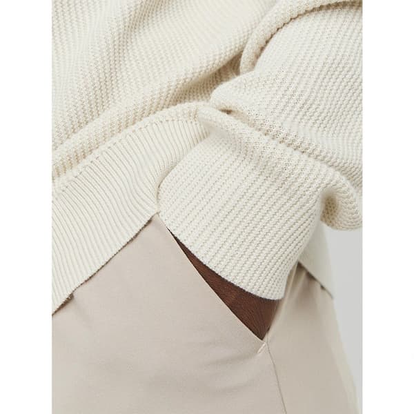Jack & Jones Sweater Med Halv Lynlås Spring Perfect Beige L Mand