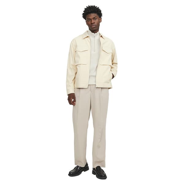 Jack & Jones Sweater Med Halv Lynlås Spring Perfect Beige L Mand