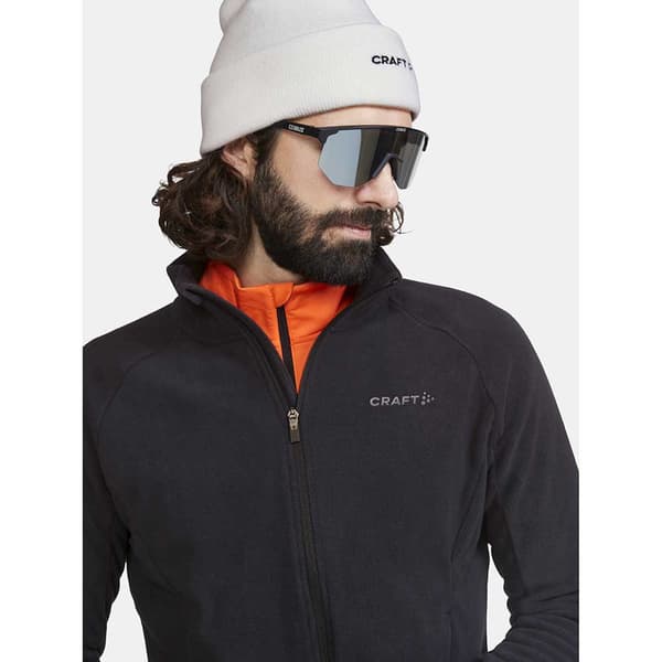 Craft Fleece Med Fuld Lynlås Adv Sort L Mand