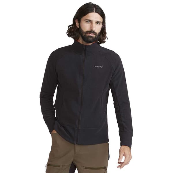 Craft Fleece Med Fuld Lynlås Adv Sort L Mand