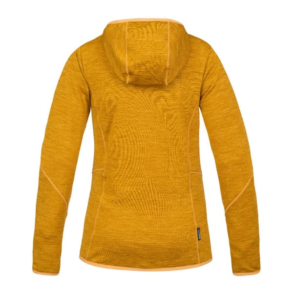 Hannah Fleece Med Fuld Lynlås Dagnys Hoody Gul 42 Kvinde