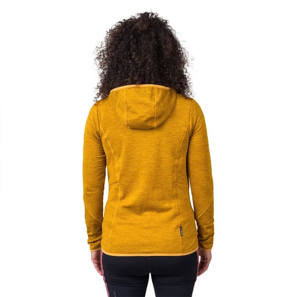 Hannah Fleece Med Fuld Lynlås Dagnys Hoody Gul 42 Kvinde
