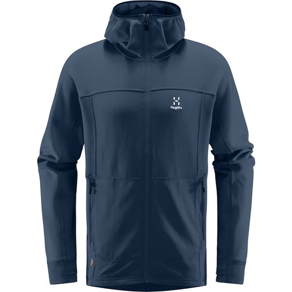 Haglofs Full Dragkedja Fleece Betula Blå L Man
