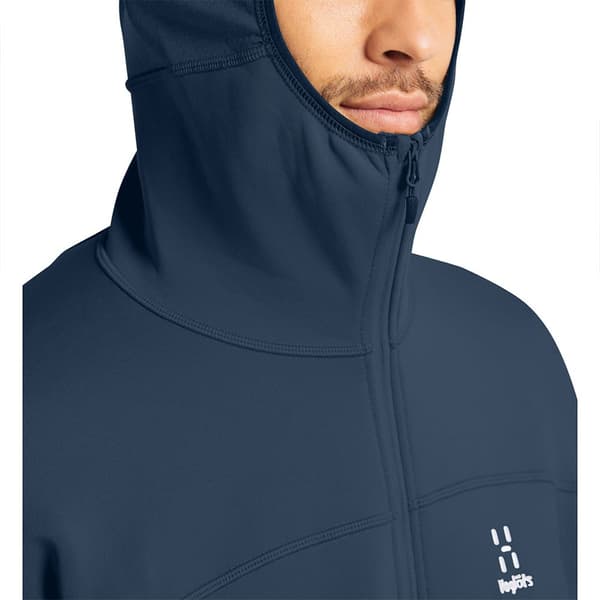 Haglofs Full Dragkedja Fleece Betula Blå L Man