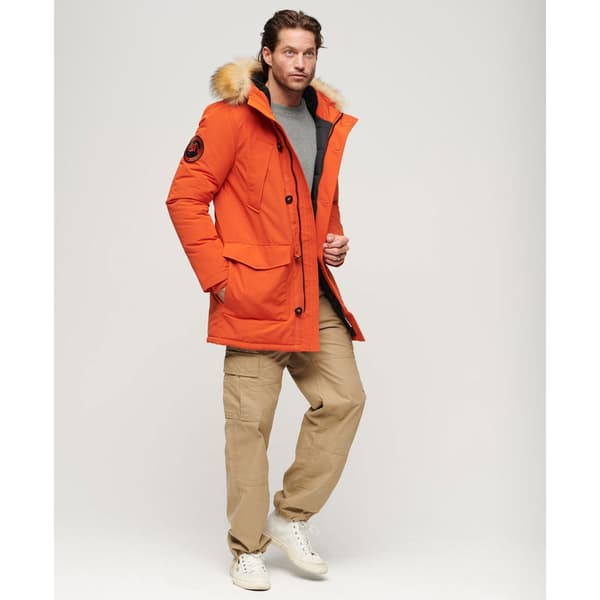 Superdry Parka Everest Faux Fur Orange 2XL Mand