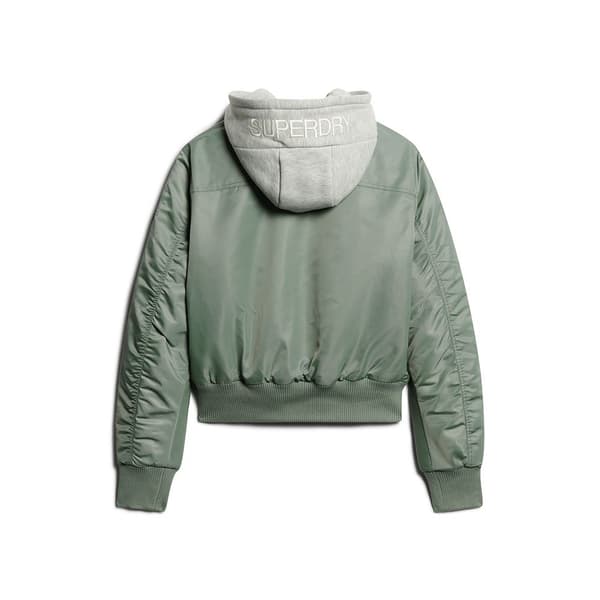 Superdry Bomberjacka W5011654a Grönt XL Kvinna