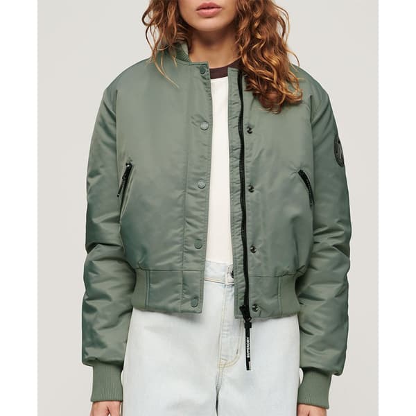 Superdry Bomberjacka W5011654a Grönt XL Kvinna