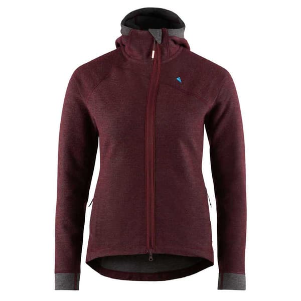 KlÄttermusen Täysin Vetoketjullinen Fleece Hödur Hooded Zip Punainen M Nainen