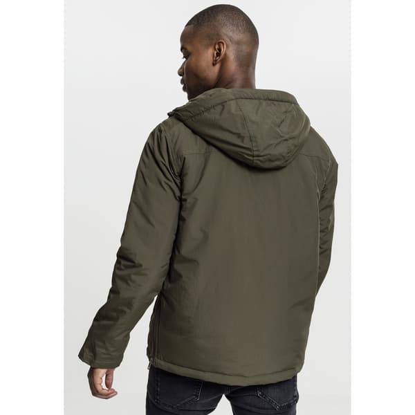 Urban Classics Sweater Over Parka Ded Grøn M Mand