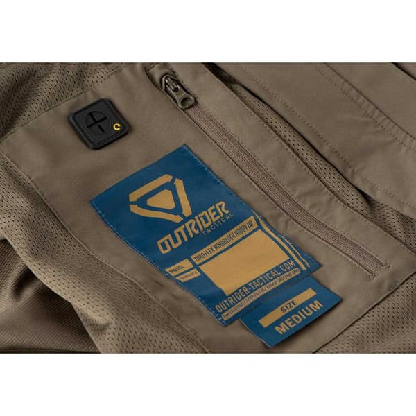Outrider Tactical Windblock Hoody Flex Ruskea XL Mies