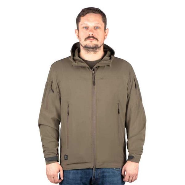 Outrider Tactical Windblock Hoody Flex Ruskea XL Mies