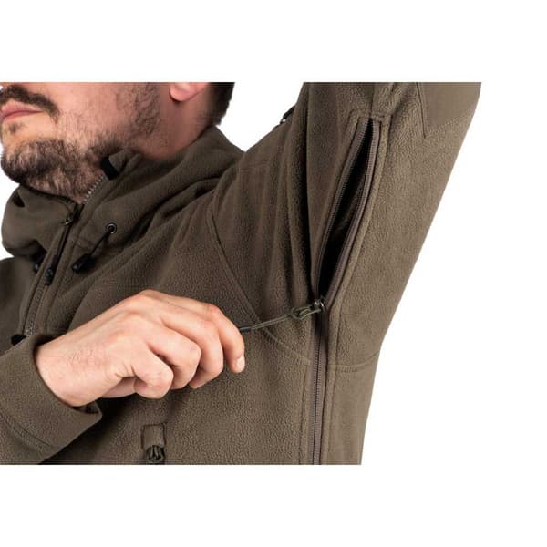 Outrider Tactical Windblock Fleece Hoody Brun M Man