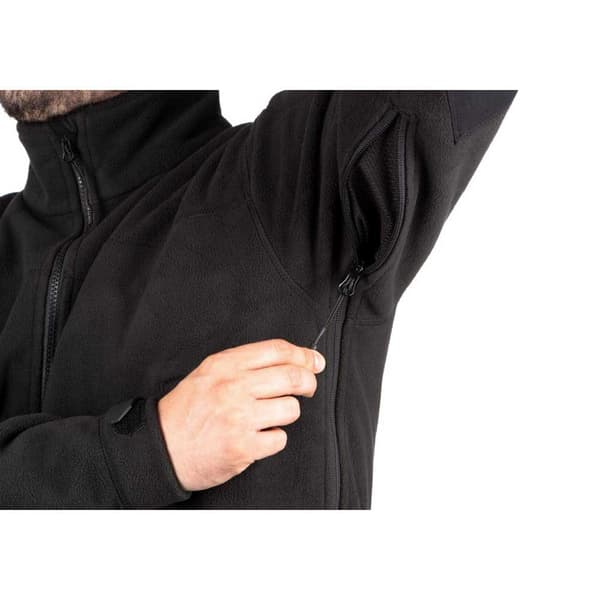 Outrider Tactical Windblock Fleece Med Dragkedja Svart M Man
