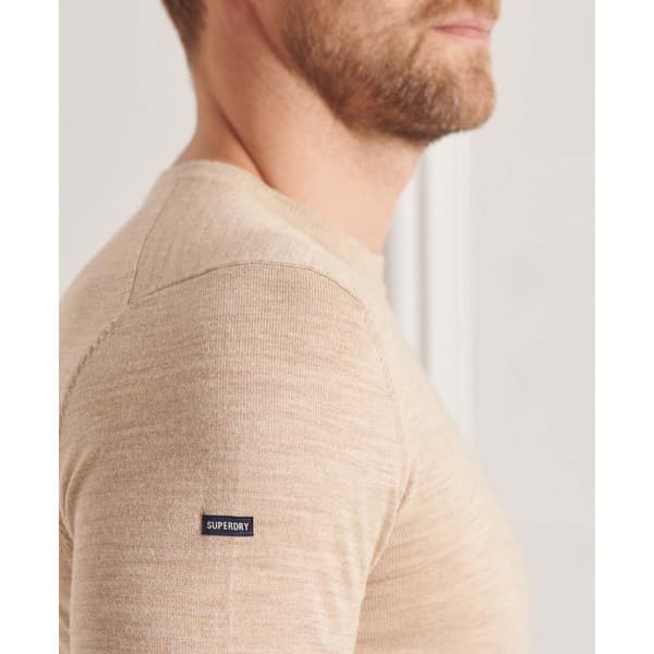 Superdry Tröja Studios Merino Crew Beige 2XL Man