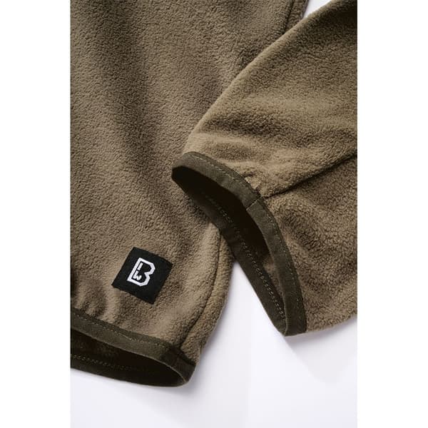 Brandit Fleece Troyer Ripstop Grøn L Mand