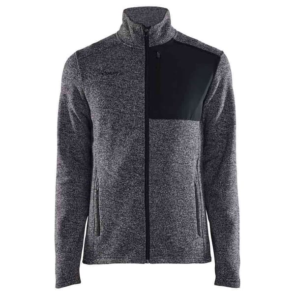 Craft Fleece Med Fuld Lynlås Adv Explore Heavy Grå M Mand