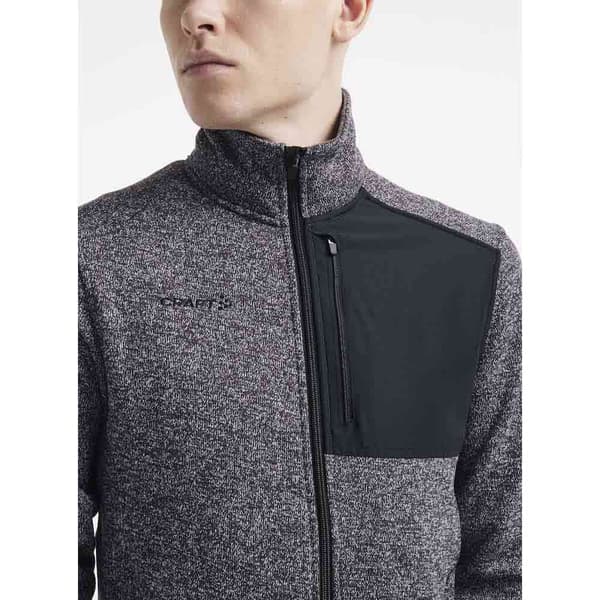Craft Fleece Med Fuld Lynlås Adv Explore Heavy Grå M Mand