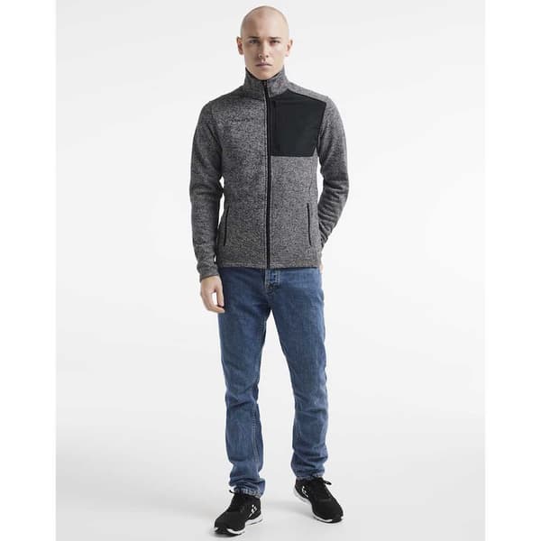 Craft Fleece Med Fuld Lynlås Adv Explore Heavy Grå M Mand