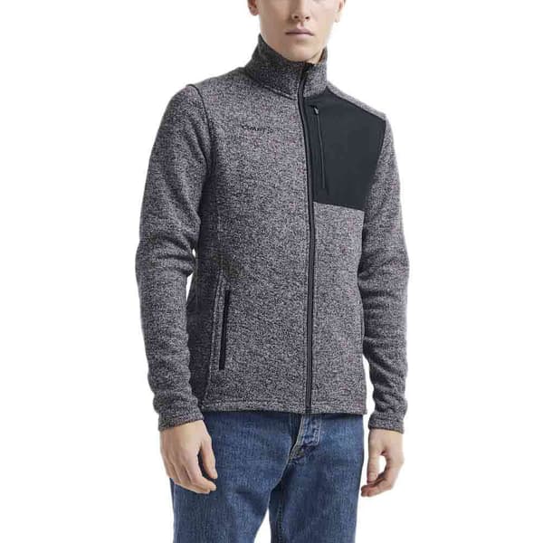 Craft Fleece Med Fuld Lynlås Adv Explore Heavy Grå M Mand