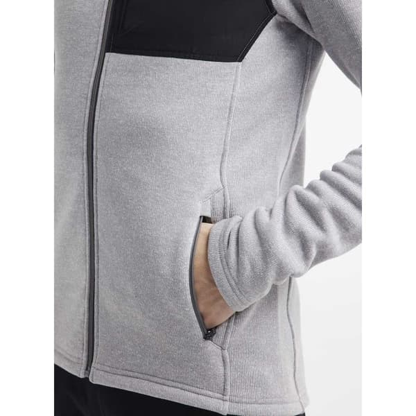 Craft Fleece Med Fuld Lynlås Adv Explore Heavy Grå M Mand