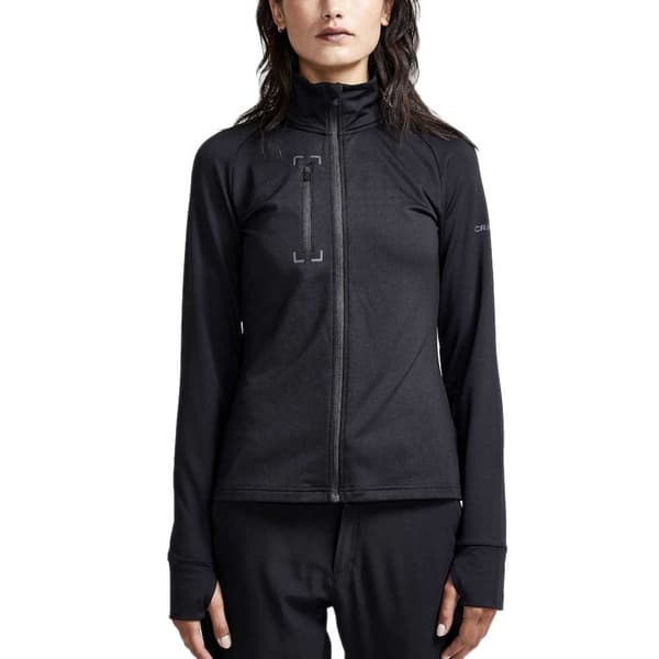 Craft Full Dragkedja Fleece Adv Explore Light Svart XS Kvinna