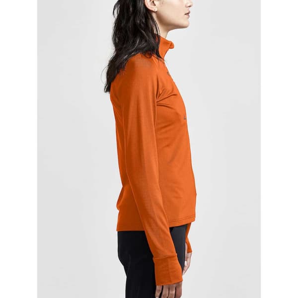Craft Full Dragkedja Fleece Adv Explore Light Orange M Kvinna