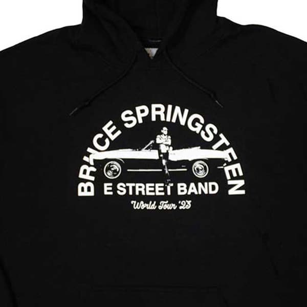 Bruce Springsteen Tour 2023 Leaning Car Pullover Hoodie