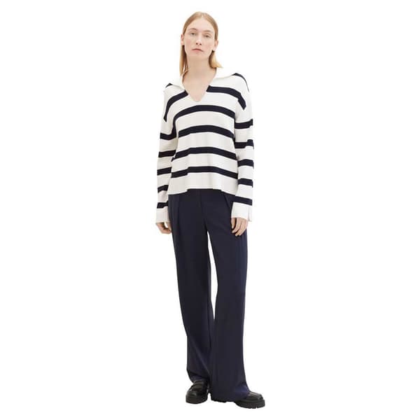 Tom Tailor Tröja Striped Beige L Kvinna