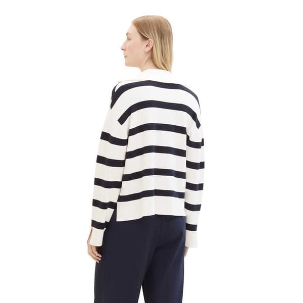 Tom Tailor Tröja Striped Beige L Kvinna