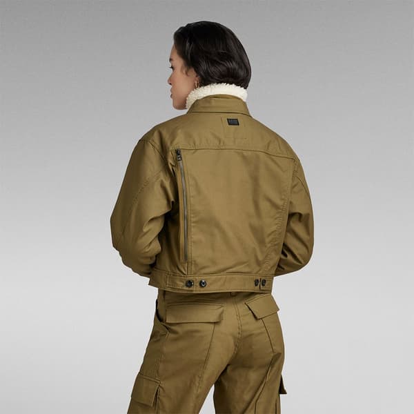 G-star Jacka Cropped Hunter Grönt M Kvinna