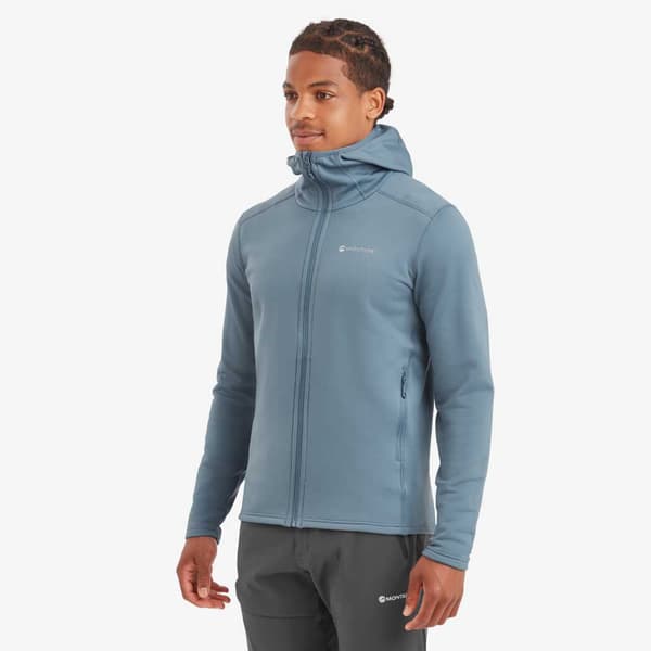 Montane Full Dragkedja Fleece Fury Blå M Man