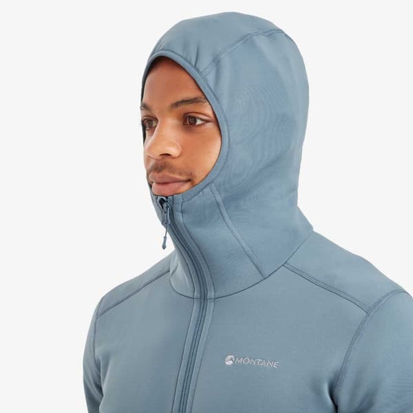 Montane Full Dragkedja Fleece Fury Blå M Man